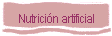 Nutrici�n artificial